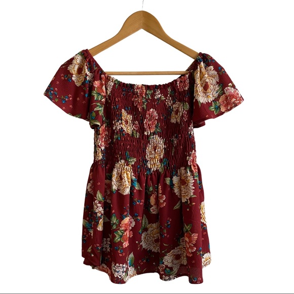 Off-the-Shoulder Boho Top - Picture 1 of 6